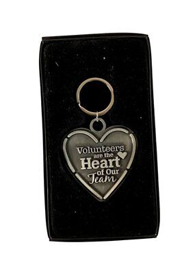 BEAUTIFUL VOLUNTEERS APPRECIATION HEART KEY CHAIN